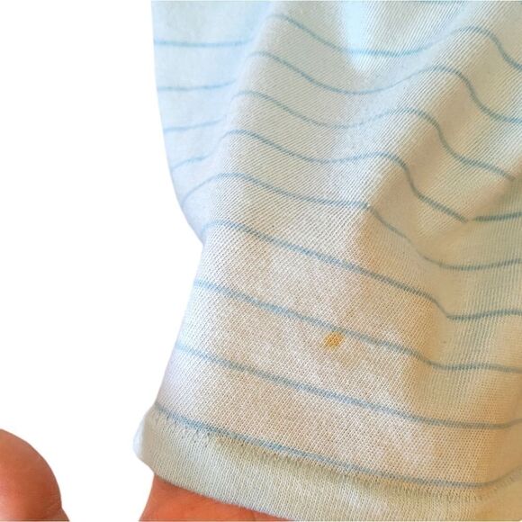 Grayers Light Blue Striped Lightweight Polo - Picture 6 of 7